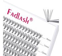 Fadlash Pestañas Individuales Extienden a 10D de 0.07mm C Curl 8-15mm DIY de Longitud Mixta de 120 Pestañas de Racimo