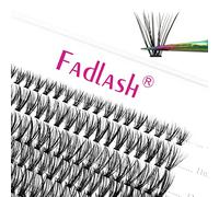 Fadlash Pestañas Individuales Extienden a 30D de 0,07mm D Curl 8-15mm DIY de Longitud Mixta de 120 Pestañas de Racimo