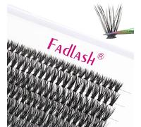 Fadlash Pestañas Individuales Extienden a 40D de 0,07mm C Curl 10mm DIY de Longitud única de 120pcs Pestañas de Racimo