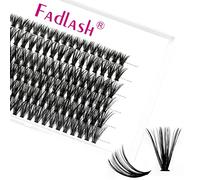 Fadlash Pestañas Individuales Extienden a 40D de 0,07mm D Curl 12mm DIY de Longitud única de 120 Pestañas de Racimo