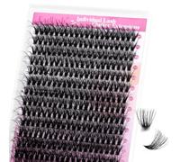 Fadlash Pestañas Postizas Individuales DIY 0.07 C 15-20mm 60D Pestañas Extensión De Pestañas Reutilizables Suaves para Diy en Casa