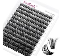 Fadlash Pestañas Postizas Individuales DIY 0.07 D 12-18mm 60D Pestañas Extensión De Pestañas Reutilizables Suaves para Diy en Casa