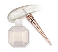 FADVAN No.5 Glitter Metallic Eyeliner Platine Delineador de Ojos Metálico con Purpurina de Larga Duración Extremadamente Fino, se Puede Utilizar Como Sombra de Ojos Líquida(Platinum)