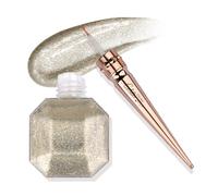 FADVAN No.8 Glitter Metallic Eyeliner Plateado Delineador de Ojos Metálico con Purpurina de Larga Duración Extremadamente Fino, se Puede Utilizar Como Sombra de Ojos Líquida(Plateado)