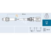 FAE 75639 Sonda lambda para TOYOTA AVENSIS Ranchera familiar (ZRT27, ADT27)