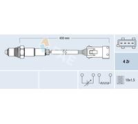FAE 77433 Sonda lambda térmico adecuado para PEUGEOT 208 I Hatchback (CA, CC)