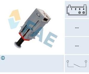 FAE Conmutador, accionamiento embrague (control veloc.) para OPEL: Corsa, Meriva, Zafira, Vectra, Signum, Combo, Astra, Tigra, Agila (Ref: 24790)
