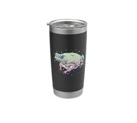 Fae Fairy Witchy Whimsigoth Goblincore Cottagecore Toad Frog Vaso térmico de acero inoxidable de doble pared