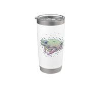 Fae Fairy Witchy Whimsigoth Goblincore Cottagecore Toad Frog Vaso térmico de acero inoxidable de doble pared
