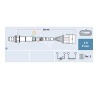 FAE Lambdasonde Regelsonde Compatible Para Fiat Grande Punto 1.4 1.2