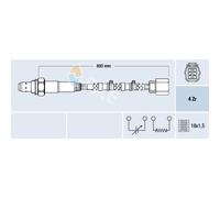 FAE Lambdasonde Regelsonde Compatible Para Honda Civic VII Hatchback 2.0 Type-R