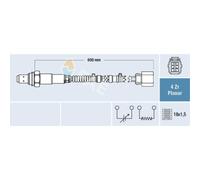 FAE Lambdasonde Regelsonde Compatible Para Honda FR-V 1.7 2.2 16V