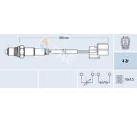 FAE Lambdasonde Regelsonde Compatible Para Honda Legend IV 3.5 V6 4WD