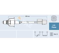 FAE Lambdasonde Regelsonde Compatible Para Hyundai I30 Coupe 1.4 KIA Cee'D 77696