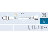 FAE Lambdasonde Regelsonde Compatible Para Subaru Forester 2.0i AWD 2.0 XT XV