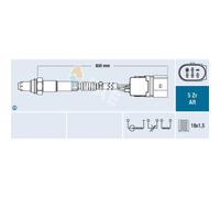 FAE Lambdasonde Regelsonde Compatible Para VW Polo 1.2 12V 1.6 FSI 2.0 3.2 V6