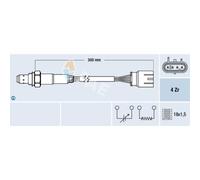 FAE Lambdasonde Regelsonde Para Fiat Punto 1.4 1.2 Grande Lancia Ypsilon Mito