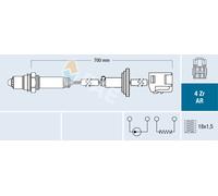 FAE Sonda Lambda Ajuste para Toyota Corolla Verso 2.2 D-4D Avensis Estación