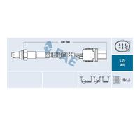 FAE Sonda Lambda Ajuste Sonda Apto para Audi A5 S5 Quattro 75115