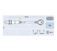 FAE Sonda Lambda Ajuste Sonda Apto para Opel Zafira B 1.8 1.6 2.2 16V