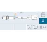 FAE Sonda Lambda Ajuste Sonda para Toyota Auris 1.8 Hybrid 1.6 Lexus Is III GS