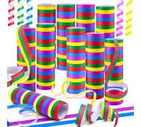 FAELNK 25 Piezas Cañones de Confeti Cañon Fiesta Lanzador de Confeti para Bodas Cumpleaños Aniversarios San Valentín Carnaval