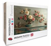 Faenar Puzzle Madera, Flor Puzzle 3000 Piezas Adultos con Compact Box 122x81cm, Rompecabezas Desafiante, Juegos de Rompecabezas Creativos para Hombres Mujeres Adolescente, Regalos para niñas, I-9472