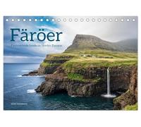 Färöer - Faszinierende Inseln im Norden Europas (Tischkalender 2026 DIN A5 quer), CALVENDO Monatskalender: Zwischen Himmel und Atlantik liegen die Färöerinseln, geprägt von wilder Schönheit.