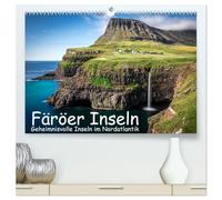 Färöer Inseln - Geheimnisvolle Inseln im Nordatlantik (hochwertiger Premium Wandkalender 2026 DIN A2 quer), Kunstdruck in Hochglanz: Atemberaubende ... und verschlafene Dörfer: Die Färöer Inseln