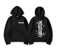 FAEWARE Sudadera con Capucha para Hombre Merchandising De La Gira De Tate Hoodie M-crae 2026 Sudadera Informal Retro para Mujer Sudadera De Manga Larga De Tallas Grandes-Black||m