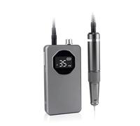 Faeymth MáQuina de Esmalte de UñAs, Pulidora de Manicura, Pulidora DoméStica Recargable PortáTil, Herramienta de Manicura 2 en 1 Gris