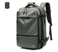 FAFAKO Mochila con De Vacío Y Airbag, Expandible De 60 L, Ideal For Hombres Y Mujeres, Negocios Y Actividades Al Aire Libre.(Green,Air Pump)