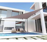 FAFAKO Toldo Vela de Sombra Toldo De Vela De Sombra Impermeable con Forma De Triángulo Rectángulo, Protección UV For Patio, Terraza, Balcón, Pérgola Y Jardín.(Khaki,4x4x4m)