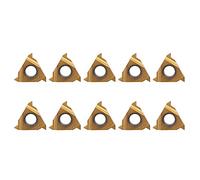 Fafeicy 10 Piezas 11ER A60 1/4 Inserto de Hoja de Carburo CNC Cortador de Torno Herramienta de Torneado para Acero Inoxidable Mecanizado Acabado Semiacabado Trabajo áspero