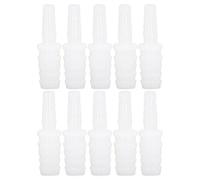 Fafeicy 10 Piezas de Accesorios de Manguera de Plástico, Conector de Tubo de Pp, Conjunto de Junta Reductora de Lengüeta Recta, Adaptador de Conector, Convertidor con Rosca(6-11mm conversion head)