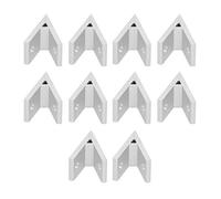 Fafeicy 10 piezas de esquina de ángulo de aluminio de 45 °, junta de conexión de soporte de ángulo de esquina para accesorios de conector de perfil industrial(4040-45 °), Conectores Y