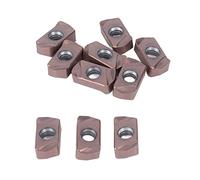Fafeicy 10 Piezas de Insertos de Torneado, Cuchillas de Herramientas CNC de Carburo para Acero y Acero Inoxidable, Corte Rápido y Insertos de Acabado Duraderos para Tornos Fresadoras (LNMU0303)