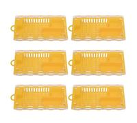 Fafeicy 10 Piezas de Transporte de Abeja Reina Transparente Captura Dispositivos de Apicultores Largos para Apicultores (Yellow)