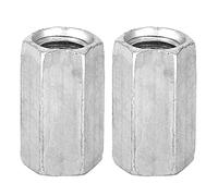 Fafeicy 10 piezas M8*20 Tuerca de varilla larga Tuerca hexagonal hexagonal Tuercas de sujeción de acero galvanizado (M8*20)