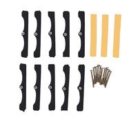Fafeicy 10 Piezas Restaurador de Caja Oculta Tipo 86 para Tomacorrientes de Pared Sueltos Herramienta de Reparación de Cajas de Conexiones Aisladas Negras con Tornillos Cinta de 2