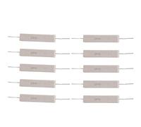 Fafeicy 10 Resistencias de Cemento, 20 W de Resistencia a Golpes, Humedad y Calor, con Cuerpo de Película de óxido Metálico para Placas de Circuito impreso. (3KR)