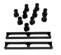 Fafeicy 10 Topes de Banco de Trabajo de Aleación de Aluminio, Clavijas de 20 Mm de Diámetro, Diseño Antideslizante para Carpintería con Acabado anodizado.