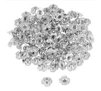 Fafeicy 100 Uds Tuercas en T para Madera, Acero Al Carbono, Galvanizado, Tuerca en T de Cuatro Puntas, Sujetadores de Hardware Cautivos (M4)