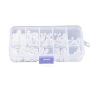 Fafeicy 150pcs M2 M2.5 M3 M4 Tornillos M5 Perno Tuercas Caja de Arandelas para Hardware Mecánico Eléctrico