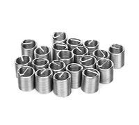 Fafeicy 20 Piezas Insertos de Rosca de Alambre, Kit de Manguito de Reparación de Rosca SUS304, Herramienta de Fijación Industrial para Maquinaria Hidráulica y Piezas de Automóvil (2D)