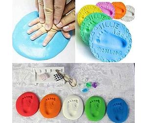 Fafeicy 20g Arcilla Suave Huella De La Mano Del Bebé Juguete De Bricolaje, Arcilla Seca Al Aire, Registro De Crecimiento, Almohadilla De Tinta Para El Pie De La Mano Para El Cuidado Del Bebé Fácil