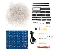 Fafeicy 3D Kit de luz LED Cuadrada 8x8x8 Cube DIY Regalo Hecho a Mano Decoración Hogar para Cube Red Ray DC4.5-5.5V Azul