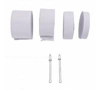 Fafeicy 4 Bandas Elásticas para Coser de 2 Pulgadas, 1,5 Pulgadas, 1 Pulgada, 0,6 de Ancho, Banda Elástica de Alta Elasticidad para Cinturas, Pantalones, Proyectos de Cos