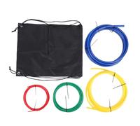 Fafeicy 4 Piezas de 4 M de Extensión de Tubería de Cobre de Acondicionamiento Kit de Dobladora de Tubos de Cobre de CA 1/3/8 1/2 5/8 Pulgadas Tiras Dobladoras de Plástico PE