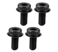 Fafeicy 4 Uds. Perno de Hoja de Sierra Ingleteadora Hexagonal, Brida | 4PCS Miter Saw Blade Bolt Hex Socket, Knurled Flange Carbon Steel Rustproof Spare Set